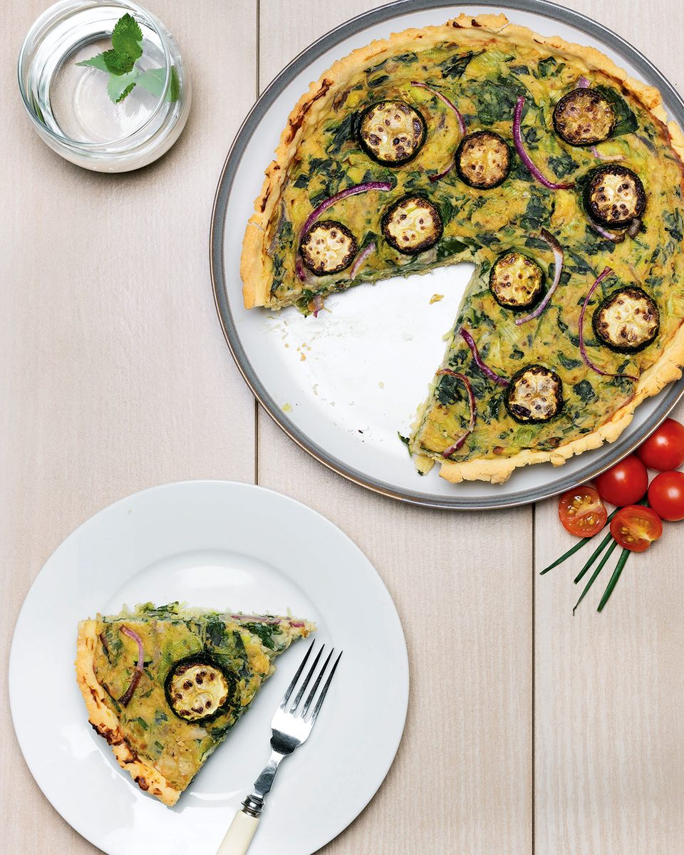 Gluten-Free Vegan Green Vegetable Quiche