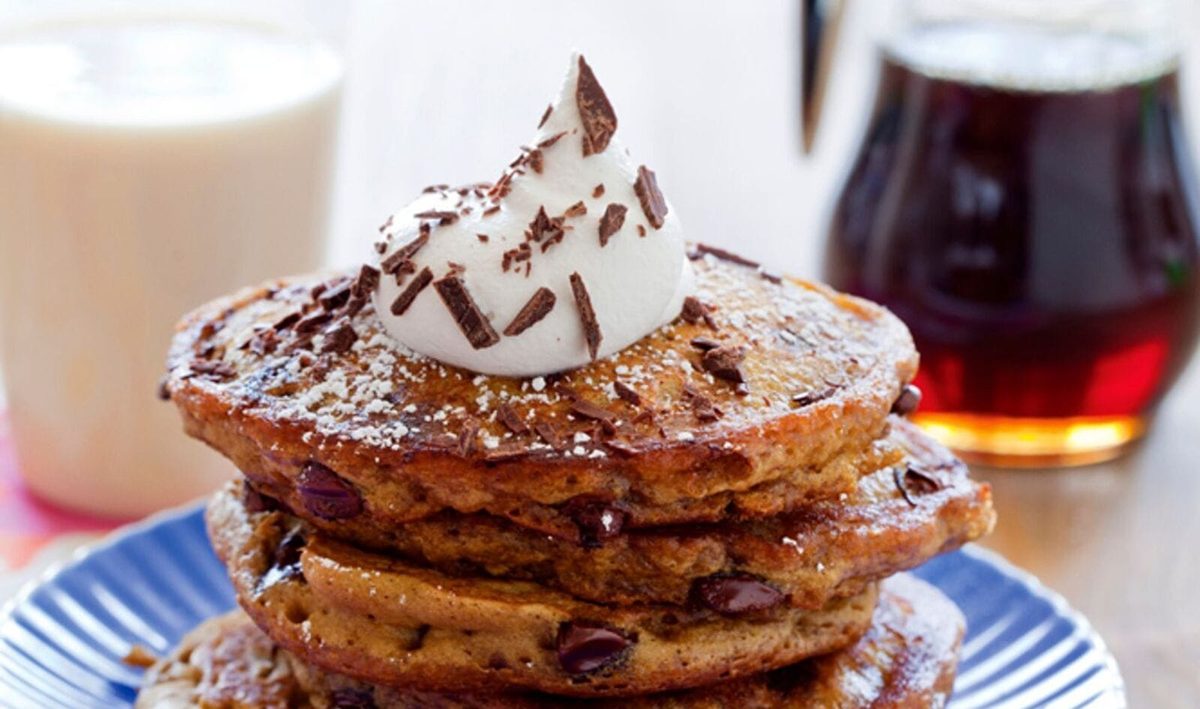 Chloe Coscarelli's Fluffy Vegan Tiramisu Pancakes With Coconut Whip