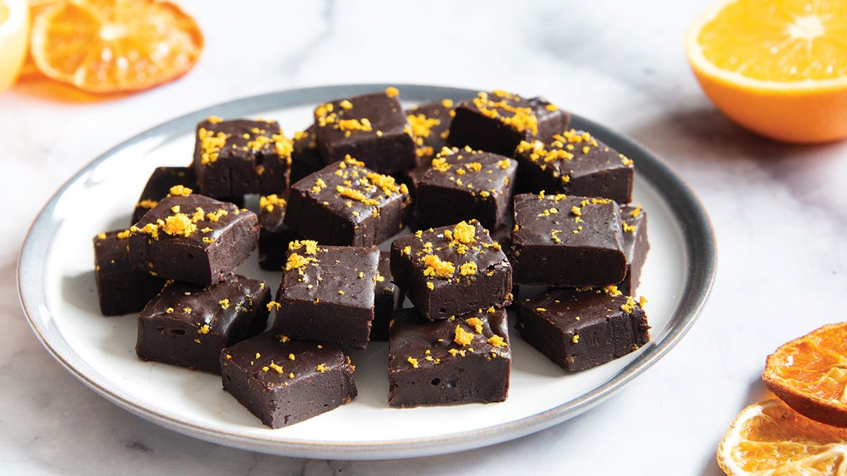 Vegan Chocolate Orange Fudge