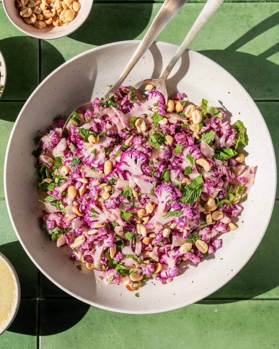 Shaved Cauliflower Salad with Lime Dressing