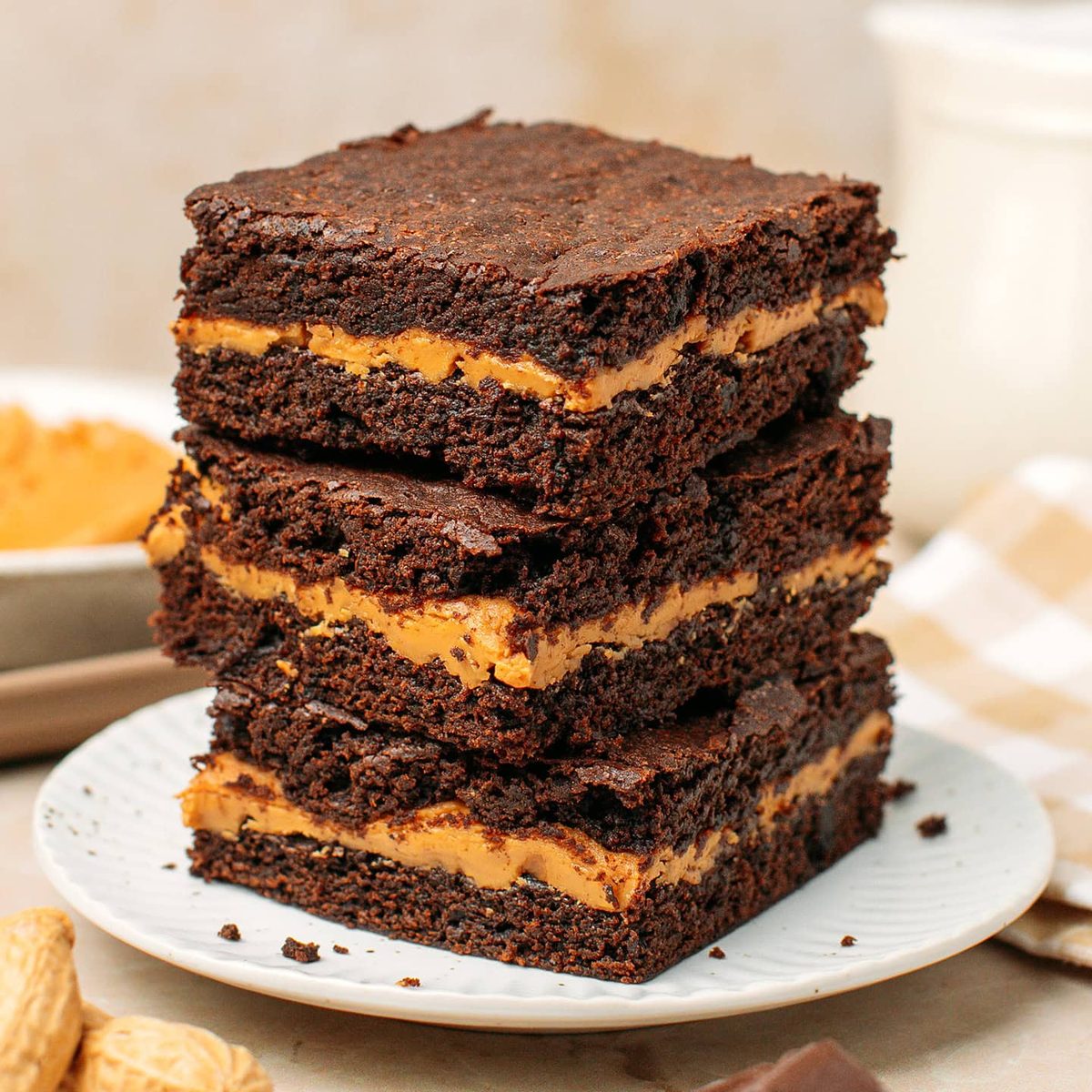 Vegan Peanut Butter Brownies